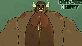 taureau se fait sucer la bite par le sanglier