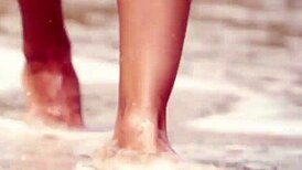 Look At Cara Mell's Small Tits! This Milf Rips Clothes Outdoor For A Striptease!