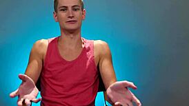 Real gay couple bangs hard in professional twink porn.