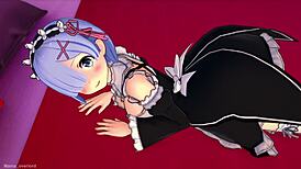 cum-loving rem gives a steamy handjob in a love hotel, enjoying every sticky moment of the action.