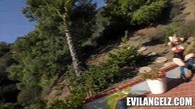 Petite Teen Sheena Shaw Plays Cat and Mouse with Aiden Starr in Hardcore POV