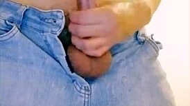 big cock gay guy masturbates on webcam with intriguing tease