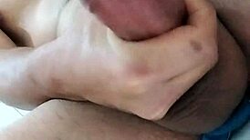 Intense homemade cock massage leads to explosive cum. Amateur strokes hard for big load.