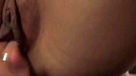 Stepbro gives POV stepsons footjob from sneaky stepsister