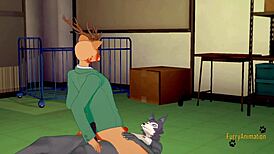 louis jerks legosi off then fucks him creampie style