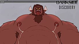 taureau se fait sucer la bite par le sanglier