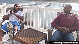 ebony group orgy with blowjobs on italian beach