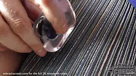 Young Model Lets Dirty Director Finger Her Pussy on Sofa