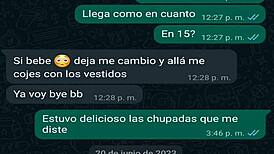 Chat De Whatsapp Con Mi Vecina Infiel Se Vende Por Ropa Oral Teen