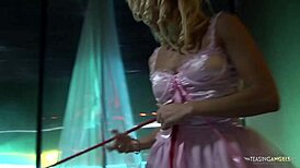 Blonde In Pink Stockings Wants To Ride Boyfriend's Dick