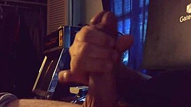 Watch me stroke this monster cock for Allison! Moaning loudly!