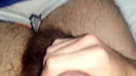 man reaches orgasm in room
