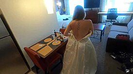 Here cums the bride. The best man creampies the cheating bride in her wedding dress.