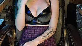 Mature Asian Woman Receives Cigarette While Smoking Naked