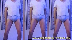 Intriguing Fetish Video in Blue Underwear by Alejandro Mistral