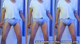 Intriguing Fetish Video in Blue Underwear by Alejandro Mistral
