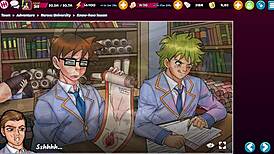 Hentai Heroes at University 10 tackle wild gloryhole blowbangs.