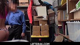 Lifter4k: Lily Adams puts dick in teen's mouth for stealing