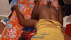 Happy couple Vero and Gcent engage in intense doggystyle sex with big pussy action.