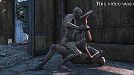 Brunette Ghoul Gets Fucked in 3D Fallout 4 Story
