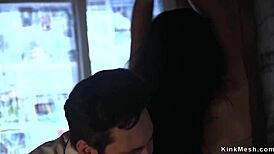 Férj durván megkötözi feleségét ágyban seggbe baszza mélytoroknál fojtogatja