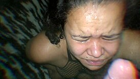 i’m pounding my little black bitch hard