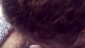 she eagerly gives sloppy deepthroat blowjob to big monster cock