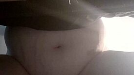 BBW DOGGY STYLE from BELOW with BIG TITS