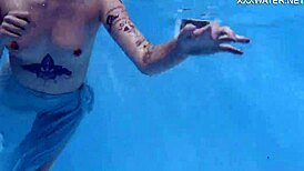 Mimi's Underwater Tattoo Tease