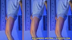 Intriguing Fetish Video in Blue Underwear by Alejandro Mistral