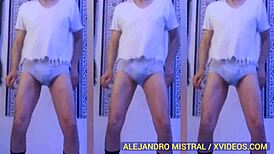 Intriguing Fetish Video in Blue Underwear by Alejandro Mistral