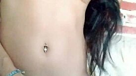 Transsexual Woman Plays Alone In Crossdressing Outfit