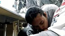 I'm scared to suck my coworker's pussy. Watch the full video and leave a comment.