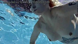 Mimi's Underwater Tattoo Tease