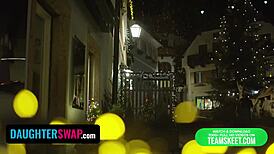 what are you doing step santa with those daughters under the tree