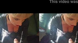 Bettie Hayward plays with the cameraman in VR