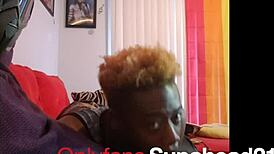 Good Lil Dicksucker In Black Oral Crossdressing Scene