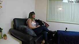 Chatting with envy about her wild casting fuck