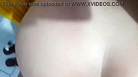 Latina prostitute struggles with huge cock, moaning loudly during sex