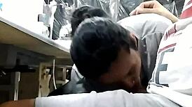 I'm scared to suck my coworker's pussy. Watch the full video and leave a comment.