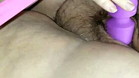 i'm playing with her pussy over that big huge ass