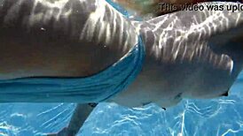 Mimi's Underwater Tattoo Tease