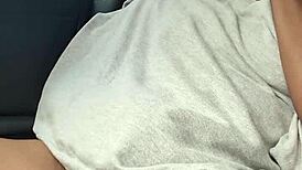 Naejae Wedgies Pussy and Cums in Parked Car, Feeling So Wild and Exposed!