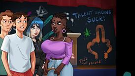 Summertime Saga 53: The neighbour's TITS ARE AMAZING to watch.