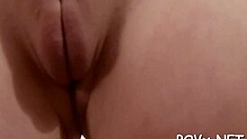 Glamorous bitch performing pov blowjob hardcore