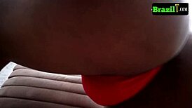 watch this bigass brazilian shemale jerking her rod solo in lingerie