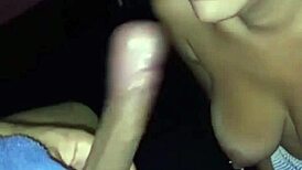 my husband arrives with his hard cock and i suck it right away