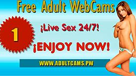 Seductive blonde babe delivers steamy webcam blowjob.