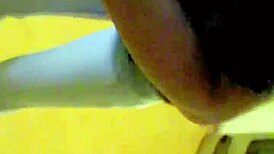 the white girl prepares to swallow the big cock