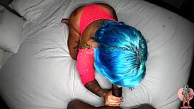 Spanish barbie sucks and fucks blackstar 😏